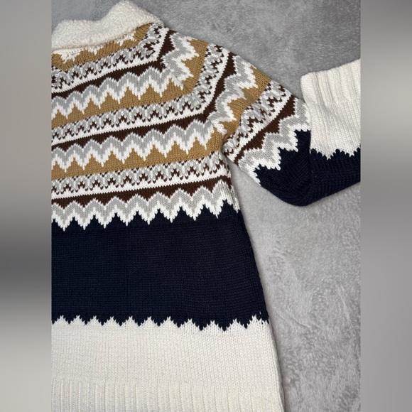 Show me your Mumu Sun Valley Fair Isle Pullover Faux Sherpa collar sweater - Picture 11 of 17